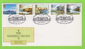GB 1981 National Trusts set on Post Office First Day Cover Holkham Hall Cancel - Picture 1 of 1