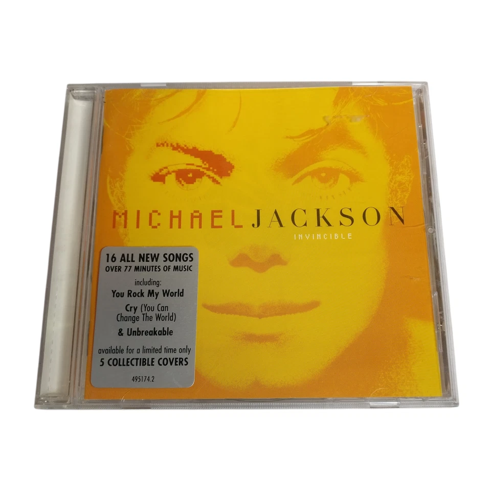 Álbum CD Michael Jackson Invincible Naranja Obra de Arte Pop RnB Australia Épica Foto 1 de 4