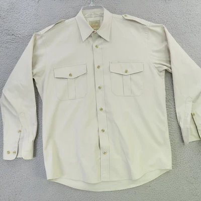 Cabelas Shirt Men Medium Safari Series Long Sleeve Utility Outdoors Hunting - Image 1 of 4