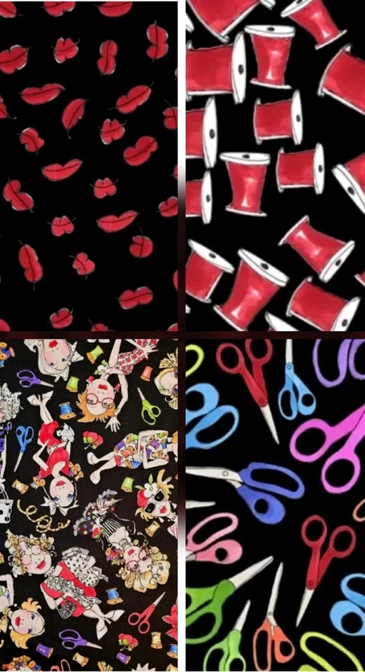 Loralie Designs - Sewing Ladies Quilting and Crafting Fabric Fat Quarters - Image 1 of 1