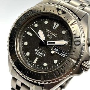 Seiko Scuba Titanium AGS Quarzuhr 200m Autoquartz 5M43 0B70 Herren - Bild 1 von 11
