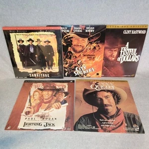 Laserdisc Lot! 5 Western Comedy Movies Fistful Of Dollars Tombstone Val Kilmer - Picture 1 of 11