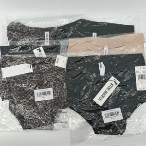 Steve Madden Women’s Mesh Boyshort Panties SM11872 – Leopard, Black & Nude – S - Picture 1 of 4