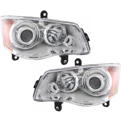 HID Headlight Set For 2008-2016 Chrysler Town & Country Left & Right Pair - Image 1 of 4