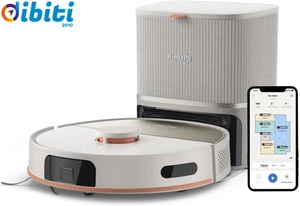 Robot Aspira E Lava, 10.000 Pa, Doppi Moci Rotanti, Auto-Svuotamento (S-Bag®), N - Foto 1 di 12