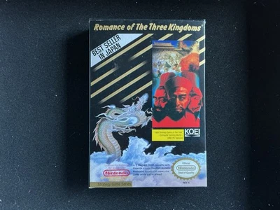 Romance Of The 3 Three Kingdoms Nintendo NES CIB W/ Manual And Inserts Clean! - Image 1 of 4