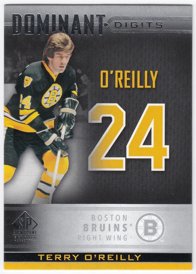 2020-21 SP Signature Edition Legends Dominant Digits TERRY O'REILLY DD-28 Boston - Image 1 of 1