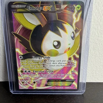 Emolga EX - 143/146 - Ultra Rare - XY Base Set - Pokemon Card - LP - Image 1 of 2