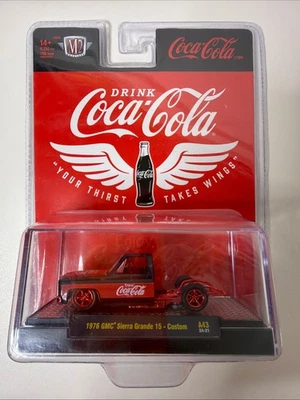 M2 Machines 1976 GMC Sierra Grande 15 Custom Coca-Cola 1:64 Chase 750pcs - Image 1 of 4