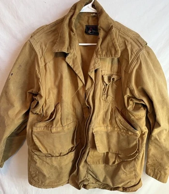 复古 50 年代红头品牌帆布狩猎夹克骨干男式 XL 码罕见 — 第 1/4 张图片