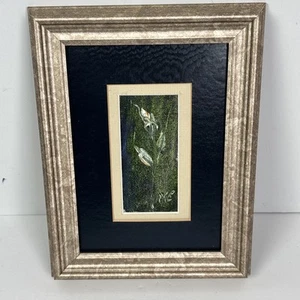 Malenda Trick Chandler Floral Painting Framed 8.25 x 6.25" - Picture 1 of 9