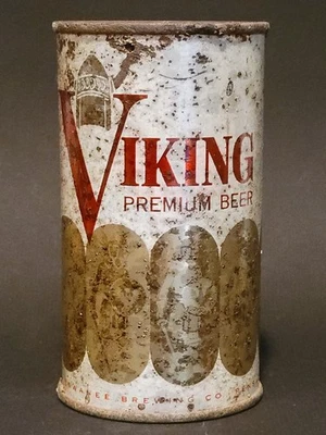 LATA DE CERVEZA VIKINGA TAPA PLANA SEWANEE ELABORACIÓN DE CERVEZA PENSACOLA FLORIDA Foto 1 de 4