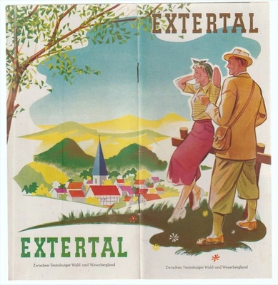 Reiseprospekt Ausgabe aus dem EXTERTAL aus dem Jahr 1957 - Bild 1 von 2