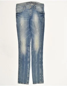 GUESS Womens Low Waist Skinny Jeans W28 L34 Blue Cotton AV42 - Picture 1 of 3