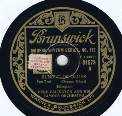 DUKE ELLINGTON Bundle of Blues / Twelfth Street Rag UK shellac Brunswick A 01573 - Image 1 of 2