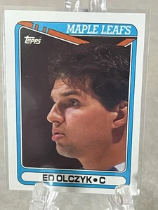 ED OLCZYK--1990-91 TOPPS--TORONTO MAPLE LEAFS--KOSTENLOSER VERSAND - Bild 1 von 2