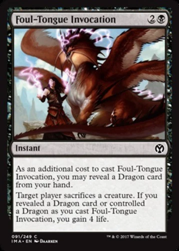 Foul-Tongue Invocation - Iconic Masters #091/249 MTG Magic The Gathering - Image 1 of 1