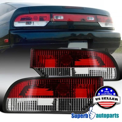 Fits 1989-1994 S13 240SX Hatchback Replacement Tail Lights Red Left+Right Foto 1 de 4