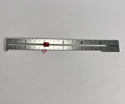 Vintage Singer Sewing And Knitting Gauge Made In USA - Image 1 of 3
