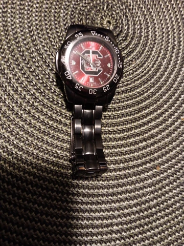 New South Carolina Gamecocks Men's Watch, Metal Cover