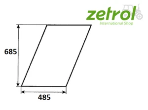 Scheibe links rechts für Zetor 4911 5911 5945 6911 6945  - Zdjęcie 1 z 1