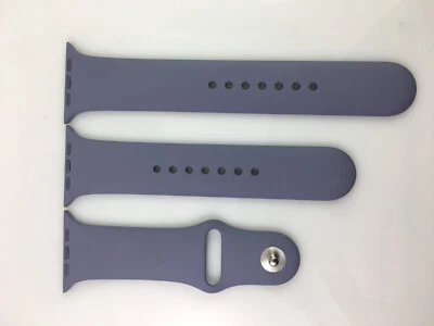 Original Genuine Apple Watch Sport Band 42mm 44mm Strap Lavender Gray Silver Pin - Image 1 of 4