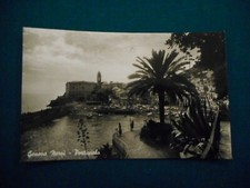 CARTOLINA Vintage B/N GENOVA NERVI - Porticciolo - Viaggiata 1960