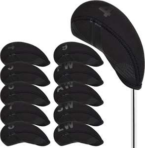 Golf Iron Head Covers 10Pcs Neoprene USA Flag Golf Club Protector - Picture 1 of 6