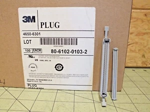 Nuevo 3M 4650-6301 Cabezales y Carcasas de Alambre 50P ENCHUFE EXTREMO ABIERTO, 1 Amp, 30 Voltios, 105C - Imagen 1 de 3