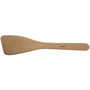 Avanti 30cm Wood Plain Curved Spatula/Spoon Kitchen Cooking Utensil Natural - Picture 1 of 1