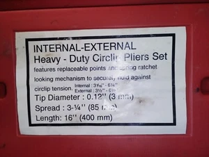 Heavy Duty Snap Ring Pliers Set - Picture 1 of 8