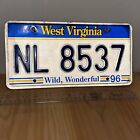 1996 West Virginia License Plate NL 8537