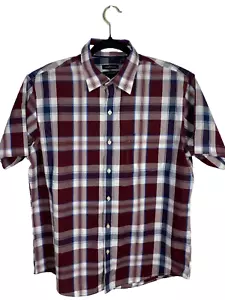 Van Heusen Dress Shirt L Short Sleeve - Picture 1 of 10
