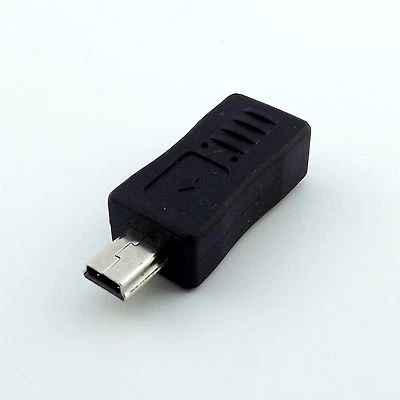 Mini 5 Pin Male Plug USB To Micro 5 Pin USB Female Converter Adapter Connector - Image 1 of 4