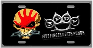 Targa targa L@@K 5 dita Death Punch auto vanità - Foto 1 di 1