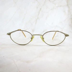 Elizabeth Arden Eyeglasses Frame EA PT-20-3 Women's Gold Metal Oval Full Rim 135 - Picture 1 of 8
