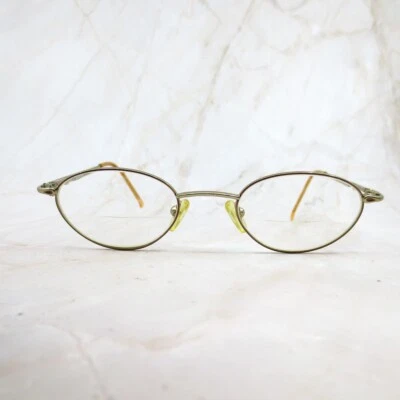 Armação de óculos Elizabeth Arden feminina EA PT-20-3 metal dourado oval aro completo 135 - Imagem 1 de 4