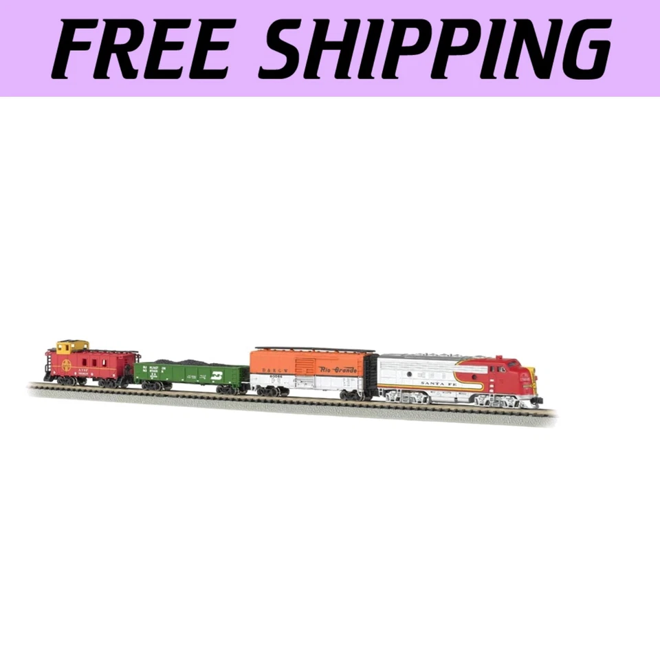 N Scale Super Chief Electric Train Set with 24" E-Z Track & F7-A Locomotive - Image 1 of 4
