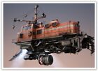 diesel locomotive digital art machine technology drawing steampunk floating simp