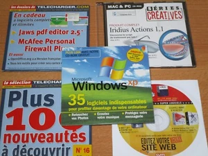 5 CD ROM PC DIVERSES LOGICIELS NEUFS - Photo 1/1