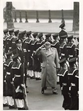 Marshal Tito President Yugoslavia 1953 Press Photo Westminster Pier London P104b