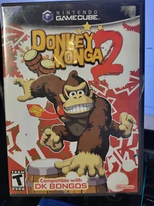 Donkey Konga (Nintendo GameCube, 2004) Estuche Original + Solo Manual - SIN JUEGO - Imagen 1 de 2