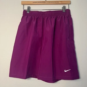 Nike Kids Youth Dri-Fit Shorts XL NWT Purple White Logo Athletic Ware - Picture 1 of 12