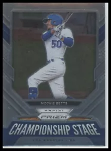 Panini Prizm Championship Stage Silver Prizm 2021 #CS5 Mookie Betts Los Angeles - Imagen 1 de 1
