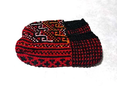 Turkmenistan Handmade Knitted Slippers/Ankle Socks US Shoe Size 5-7 - Image 1 of 2