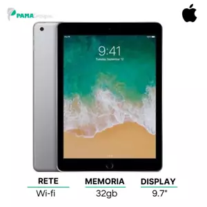 Apple iPad 9.7 (6th Gen) 32GB Wi-Fi, Grigio Siderale, Ricondizionato Grado A - Foto 1 di 1