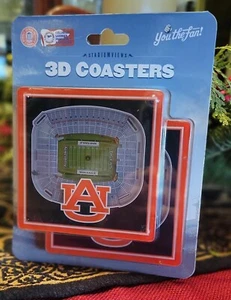 PAR DE MONTAÑAS RUSAS 3D Auburn Tigers Jordan-Hare Stadium vistas al estadio paquete de 2 - Imagen 1 de 2