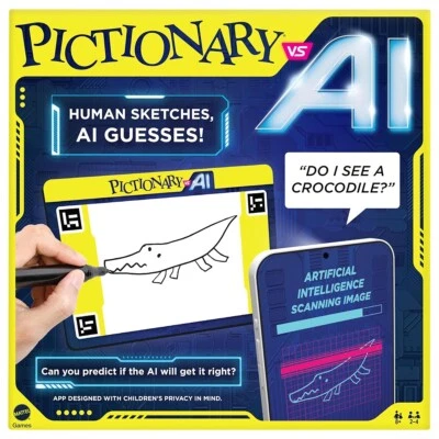 Pictionary vs AI Family Board Game For Kids Children 2-4 Players Ages 8+ Sealed - Image 1 of 4