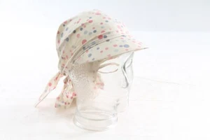 Ancien Foulard En Coton Avec Casquette Tissu Foulard Triangle Vintage - Foto 1 di 10