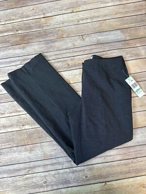 Le Suit Women’s Black Light Gray Dress Pants Straight Leg 8 - Image 1 of 4